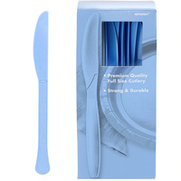 Blue Pastel Plastic Knives (Box of 100)