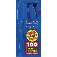 Blue Royal Plastic Knives (Box of 100)