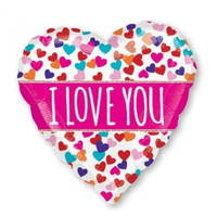 I Love you Pink Banner Foil Balloon