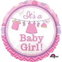 Shower w/Love Girl 45cm Foil Balloon