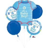 It's a Boy w/Love Foil Balloon Bouquet