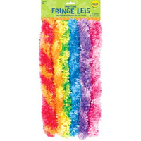Hawaiian Summer Luau Leis Rainbow Two Tone