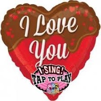 I Love you Chocolate Singing Balloons