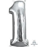 Mid-Size Shape Silver Number 1