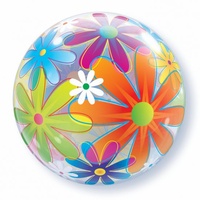 Flowers Fanciful Deco Bubble Balloon