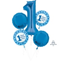 1st Birthday Foil Balloon Bouquet