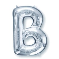 Super Shape Letter B Silver 86cm