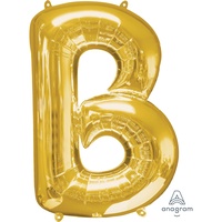 Super Shape Letter B Gold 86cm