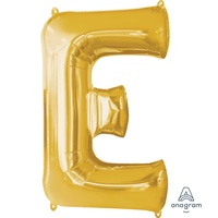 Super Shape Letter E Gold 86cm