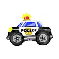 Police Car Junior Shape Foil Balloon