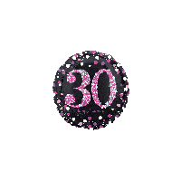 30th Birthday - Foil Pink Sparkling