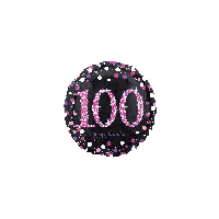 100th Birthday - Pink Sparkling