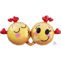 Emoticons in Love Super Shape Foil Balloon
