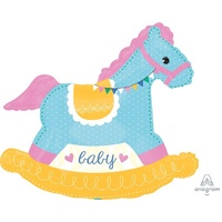 Baby Rocking Horse Super Shape Foil Balloon