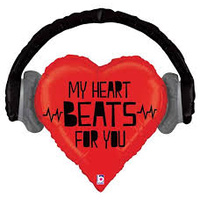 My Heart Beats for You Super Shape Foil Balloon