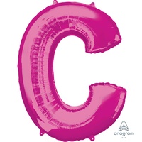 Super Shape Letter C Pink 86cm