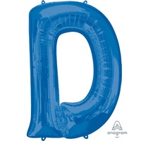 Super Shape Letter D Blue 86cm