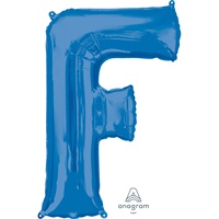 Super Shape Letter F Blue 86cm