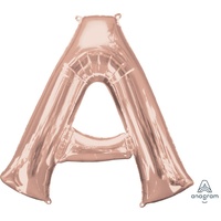 Super Shape Letter A Rose Gold 86cm