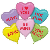 Candy Hearts 45cm Balloon Bouquet