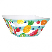Fruit Print Large Square Bowls