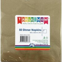 Napkins - Dinner Metallic Gold
