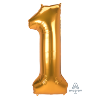 Jumbo Supershape Gold Number 1