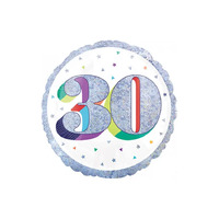 30th Birthday Here's to Your Birthday Foil Balloon (45cm)