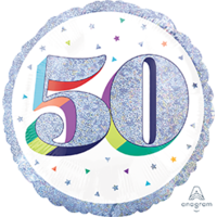 50th Birthday Here's to Your Birthday Foil Balloon (45cm)