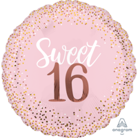 16th Birthday Sweet Sixteen Blush Jumbo Foil Balloon (71cm)