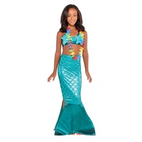Mermaid Costume Teal Child Size Medium 8-10
