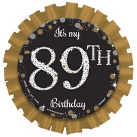 Sparkling Add Any Age Badge Gold