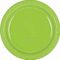 Green Kiwi Plastic Lunch Plates (Pkt 20)