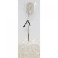 0 - Candle Number 0 Glitter White