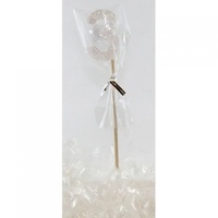 3rd - Candle Number 3 Glitter White