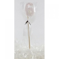 6th - Candle Number 6 Glitter White