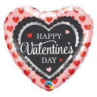 Happy Valentine's Day Heart 45cm Foil Balloon