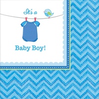 Shower w/Love Boy Beverage Napkins