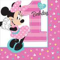 Minnie Fun To Be One Beverage Napkins