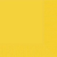 Beverage Napkins - Yellow Sunshine (Pkt 20 - 2 Ply)