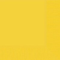 Beverage Napkins - Yellow Sunshine (Pkt 20 - 2 Ply)