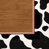 Western Cow Printed Lunch Napkins