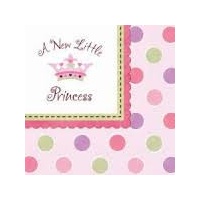 Baby Shower A New Little Princess Lunch Napkins