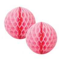 Pink Paper Honeycomb Ball 15cm