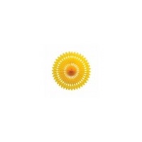 Yellow Paper Fan 24cm