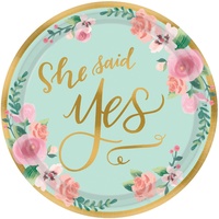 Mint To Be Metallic Lunch Plates