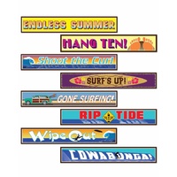 Hawaiian Summer Luau Surf Street Signs