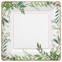Love & Leaves Metallic Dinner Plates