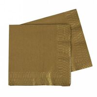 Napkins Lunch Gold Metallic (FS)