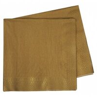 Napkins Dinner Gold Metallic (FS)